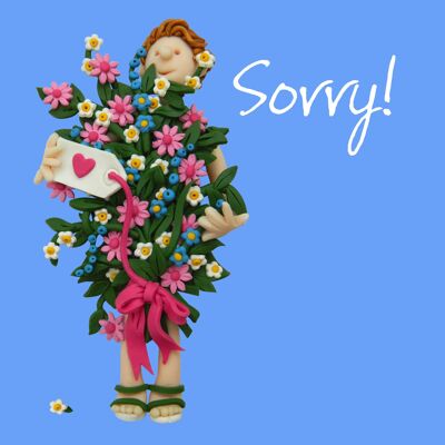 Sorry Karte - Blumen