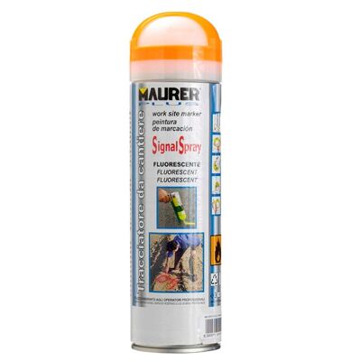 Fluorescent Orange Tracer Paint Spray 500 ml.