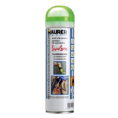 Spray Peinture Traceur Vert Fluorescent 500 ml.