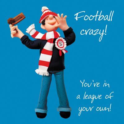 Football Crazy birthday card