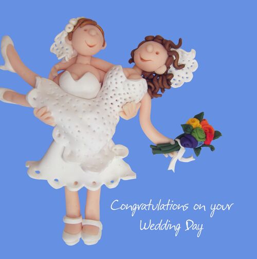 Brides - same sex Wedding Day card