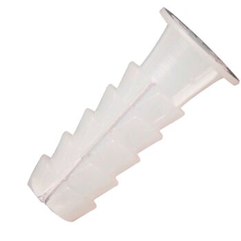 Taco en plastique blanc Wolfpack 12x45 mm. (25 unités)