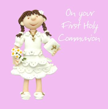 Carte Première Communion - Fille