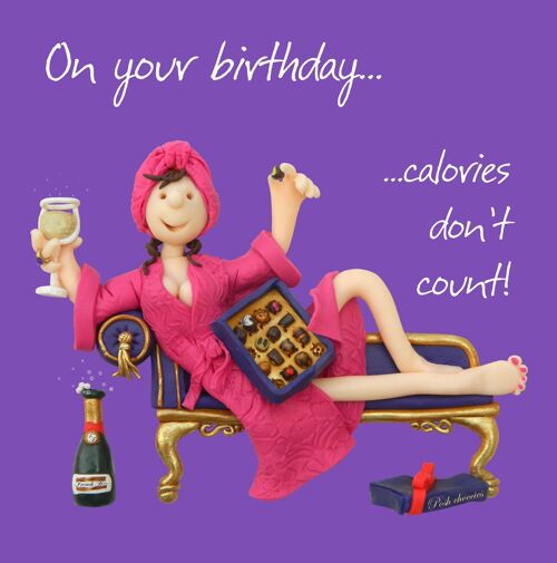 Birthday Calories birthday card