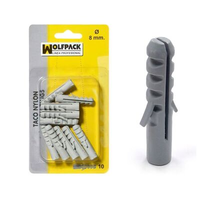 Nylon plug 6 mm.  (25 Pieces)