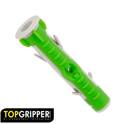 Taco Topgripper Bimaterial " 8 mm. (Caja 100 unidades) Taco Anclaje Universal,  Taco Hormigon,  Taco Pladur,  Taco Ladrillo