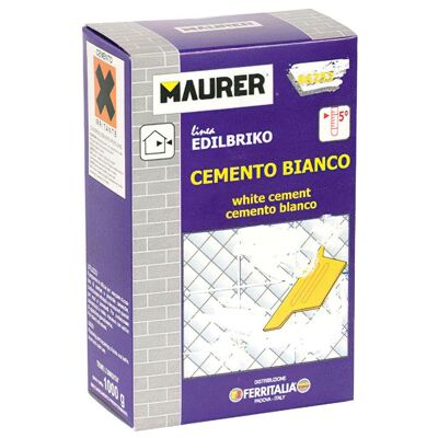Edil Maurer Cemento Bianco (Scatola da 1 kg.) 