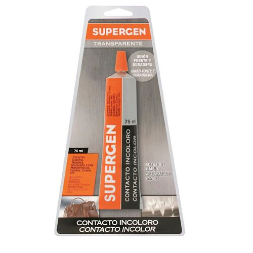 Pegamento Supergen Incoloro   75 ml.