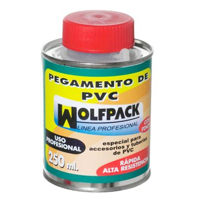 Colle PVC Wolfpack Avec Pinceau 250 ml.