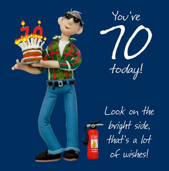 70 carte d'anniversaire numérotée Lot of Wishes