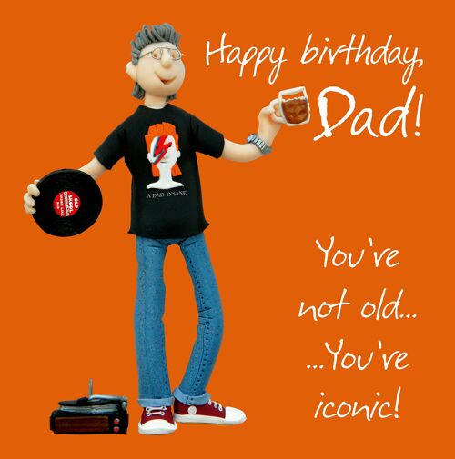 Iconic Dad birthday card