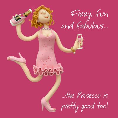 Prosecco birthday card