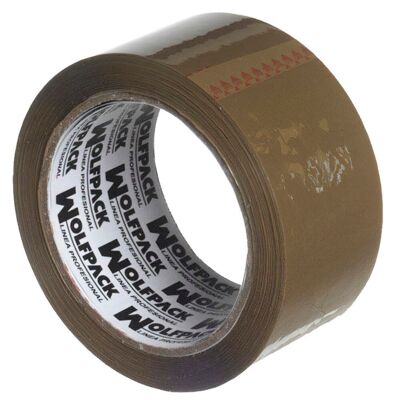 Brown Silent Packing Tape 50 mm.  x 66 m.