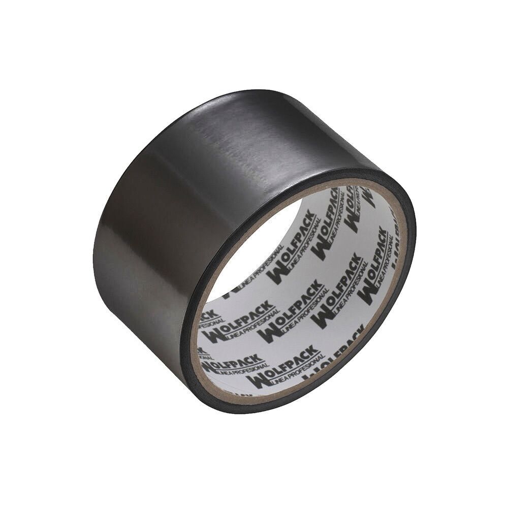 Black Aluminum Adhesive Tape 48 mm.  x 5m. 66 microns