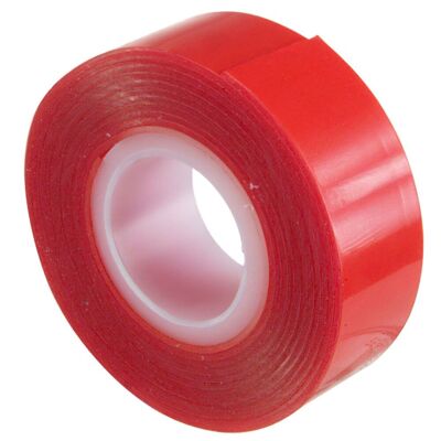 Transparent Elastic Double Sided Tape 1.5 m.  x 19mm.