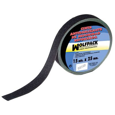 Black Anti-Slip Tape 15 m.  x 25mm. Domestic use