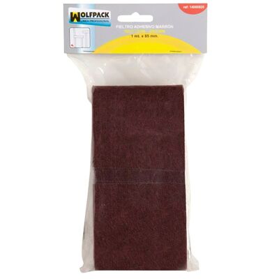 Adhesive Felt 1m.  x 85mm. Brown Blister