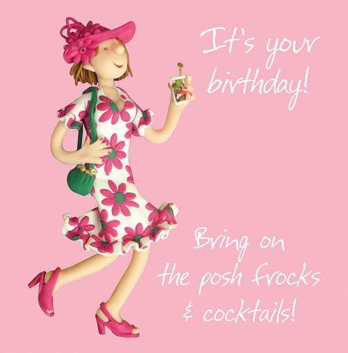 Birthday - Posh Frocks birthday card