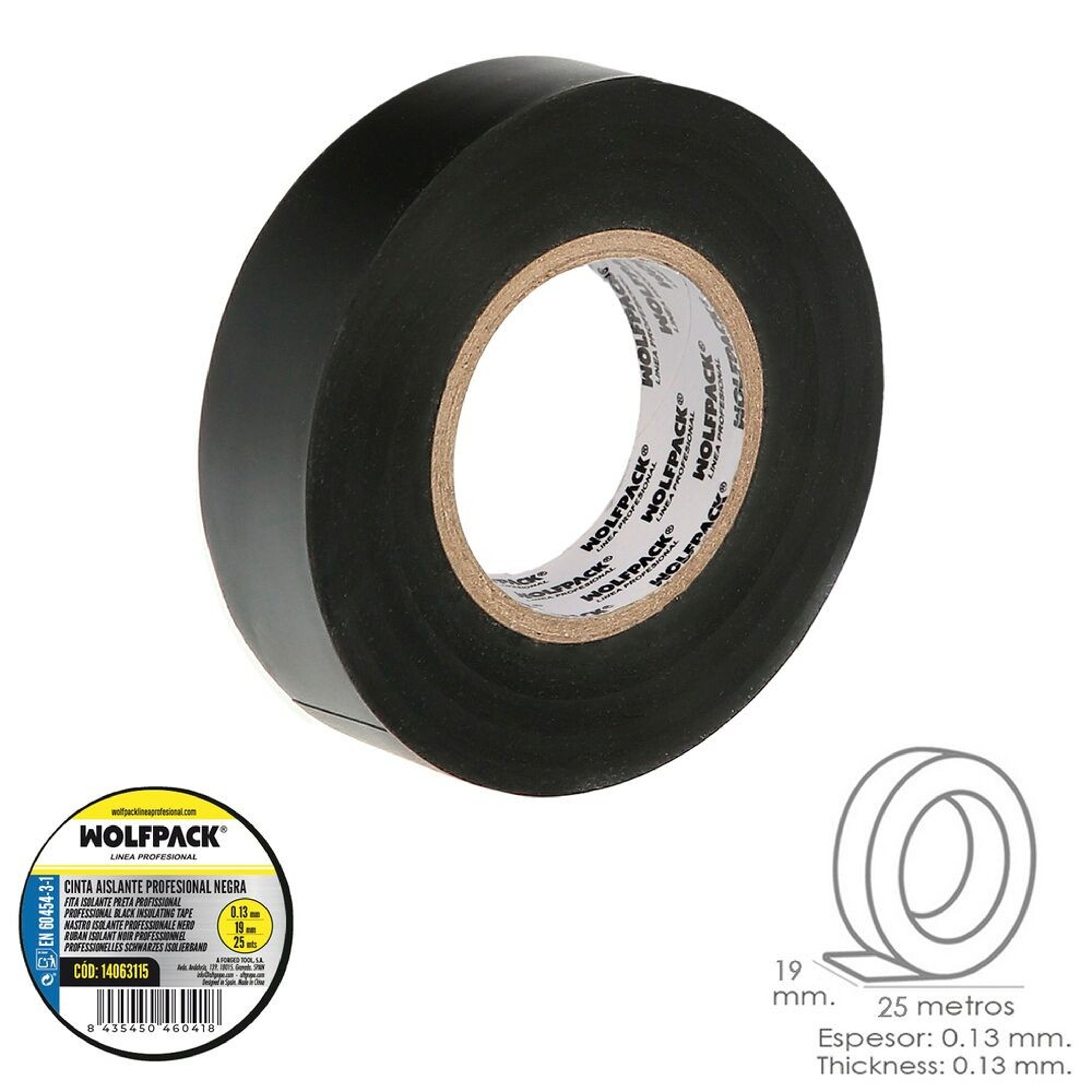 Buy wholesale Black Professional Insulating Tape Thickness 0.13mm