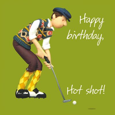 Tarjeta de cumpleaños de Hot Shot de cumpleaños