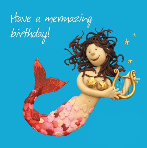 Mermazing Birthday birthday card