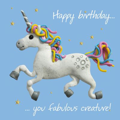 Fabulous Creature birthday card