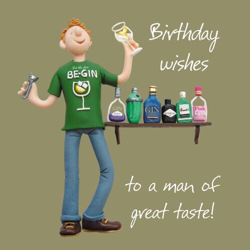 Man of Great Taste birthday card