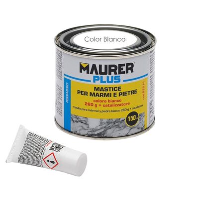Mastic Marbre / Pierre 150 ml. Couleur blanche