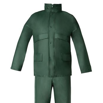 Combinaison imperméable en polyuréthane vert taille 9-XXL