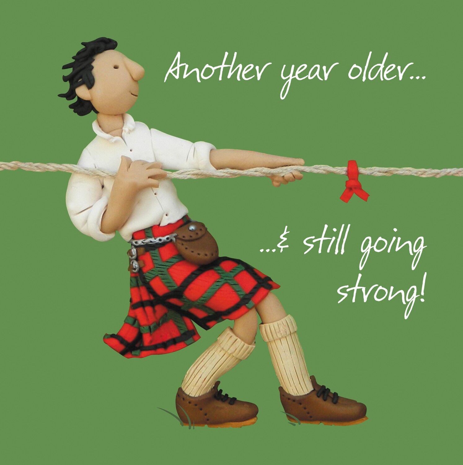 Biglietto d'auguri Tiro alla fune