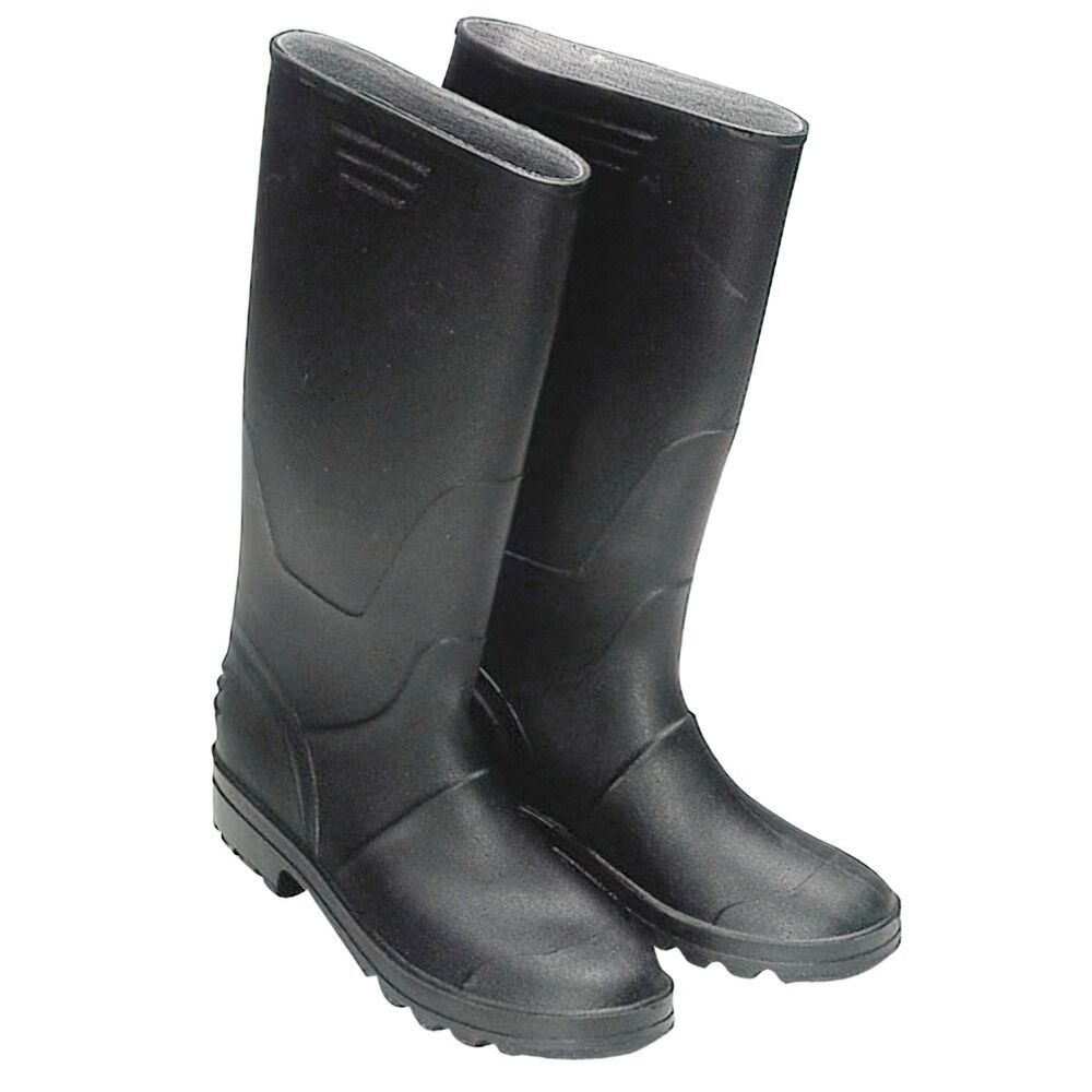 Bottes hautes en caoutchouc noir n°46 (la paire)