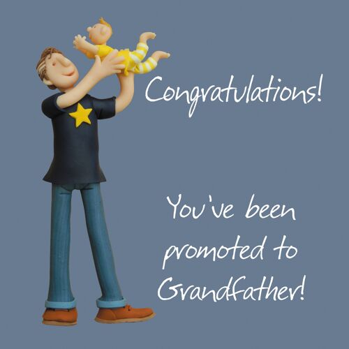 Promoted to Grandfather new baby card