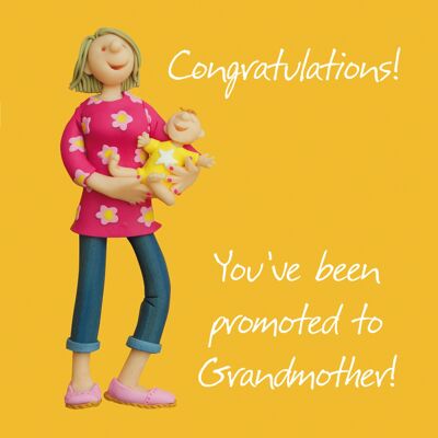 Promoted to Grandmother new baby card