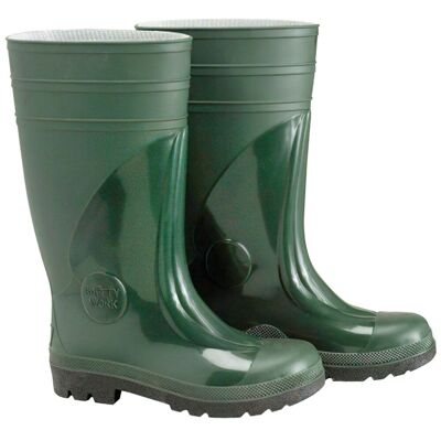 Bottes de sécurité hautes en caoutchouc vert n°41 (la paire)