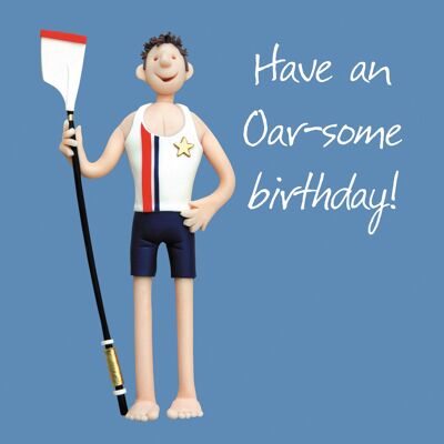 Tarjeta de cumpleaños de Oarsome Birthday Male