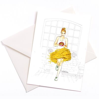 Pasta Time - Card with Color Core and Envelope | 089