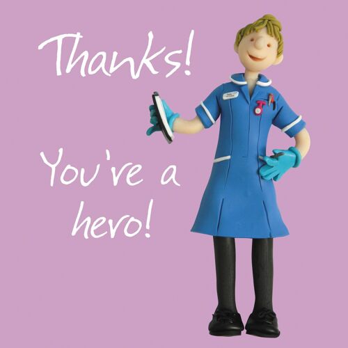 Hero Nurse thank you card