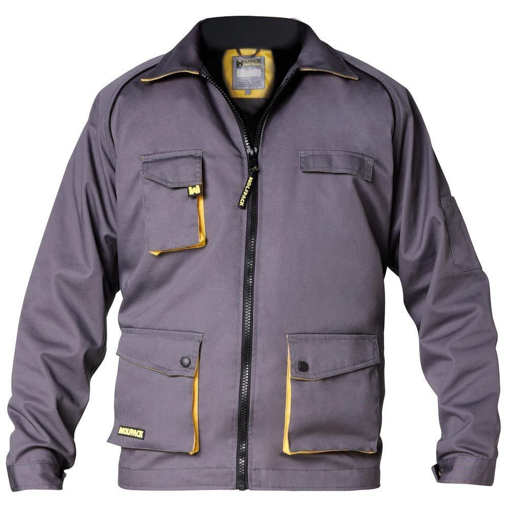 Veste de travail Gris/Jaune Taille 64/66 XXXL