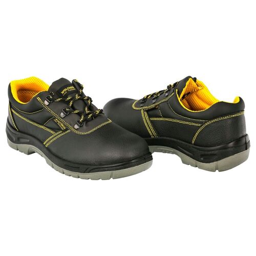 Zapatos Seguridad S3 Piel Negra Wolfpack  nº 36 Vestuario Laboral, calzado Seguridad,  Botas Trabajo. (Par)