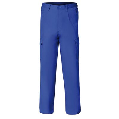 Pantalon De Trabajo Largo,  Color Azul,  Multibolsillos,  Resistente,  Talla 42