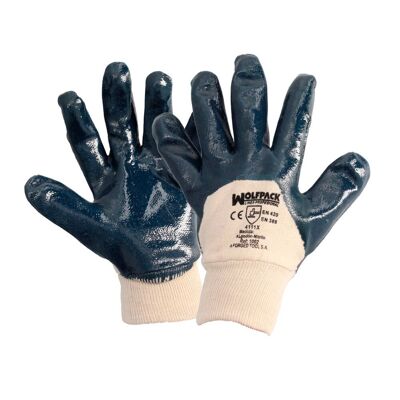 Nimax 8" Heavy Duty Nitrile/Canvas Gloves (Pair)