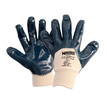 Gants en nitrile/toile robustes Nimax 8" (paire)