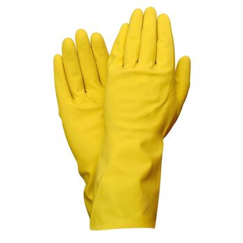 Gants domestiques en latex 100 % basiques S (paire)