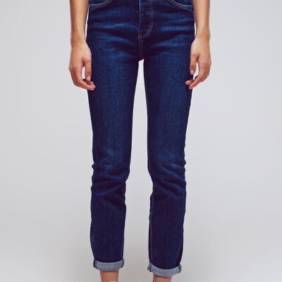 Jeans skinny fit in blu lavaggio medio