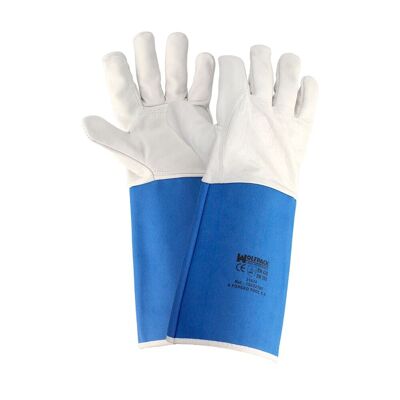Split Leather Gloves Length 40 cm. Resistant glove, Comfortable Glove, Work Gloves, (Pair)