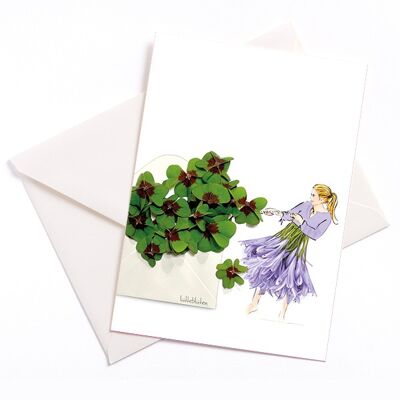 Happy New Year - card with color core and envelope | 085