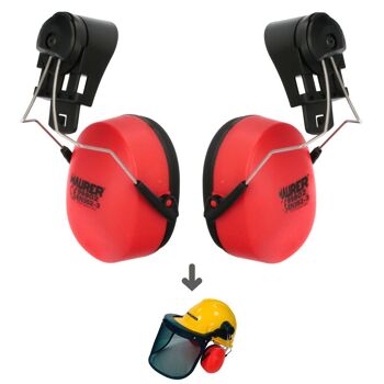 Protection auditive de rechange pour casque avec visière, protection faciale en maille et protection auditive Maurer modèle 99790