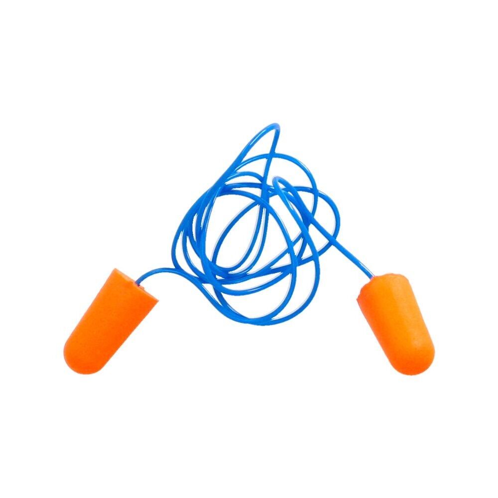 Schaumstoff-Ohrstöpsel, 2 Stöpsel mit Kordel, SNR 31 dB, zum Arbeiten, Schlafen, Lernen, Lesen, Reisen, Schnarchen, Gehörschutz