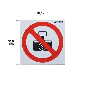 Affiche Interdiction de prendre des photos 10, 5x10, 5