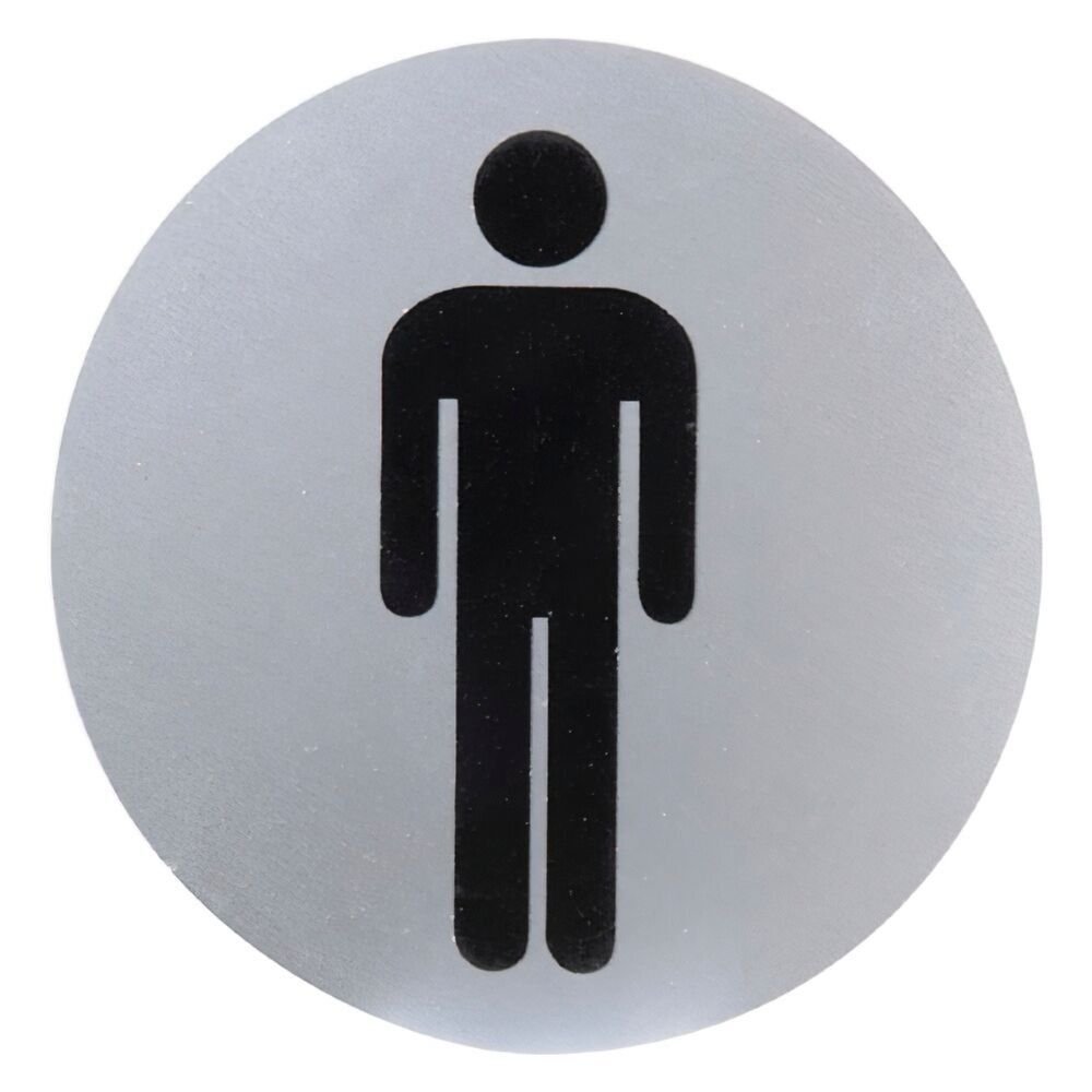 Men's Bathroom Aluminum Sign "12 cm.